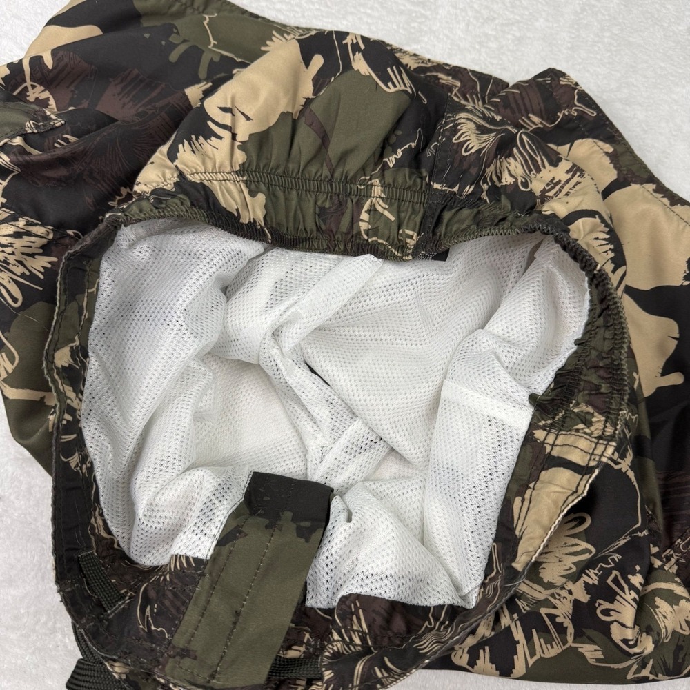 OP Ocean Pacific Mens Camo Floral Board Shorts Green Hibiscus Swim Trunks Size M - Picture 4 of 11
